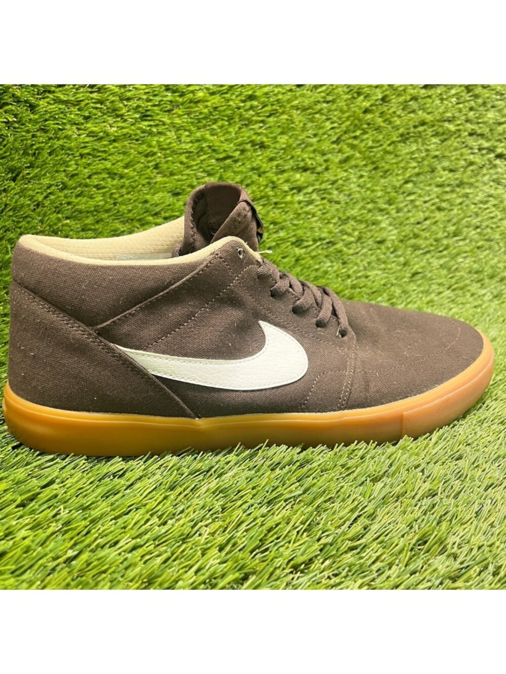 Nike SB Portmore 2 Solarsoft Mid Mens Size 10.5 Brown Athletic Shoes Sneakers